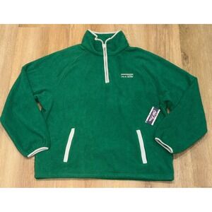 NWT Men's OLD ROW Fleece 1/4 Zip Pullover - XL - Green